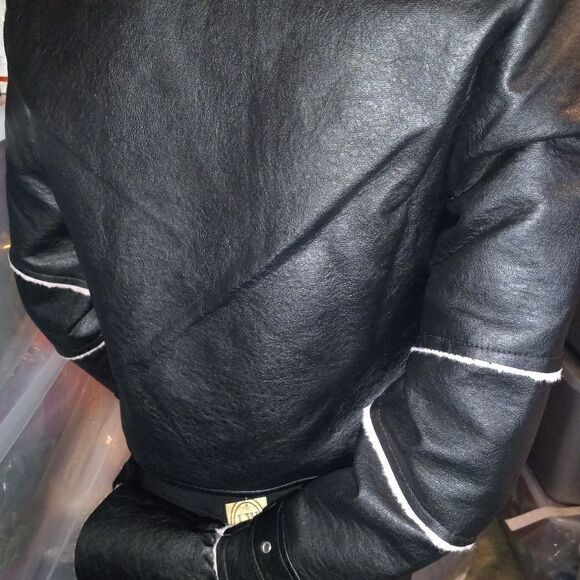 Azalea Wang Faux Fur Lined Cropped Moto Jacket - Picture 4 of 9